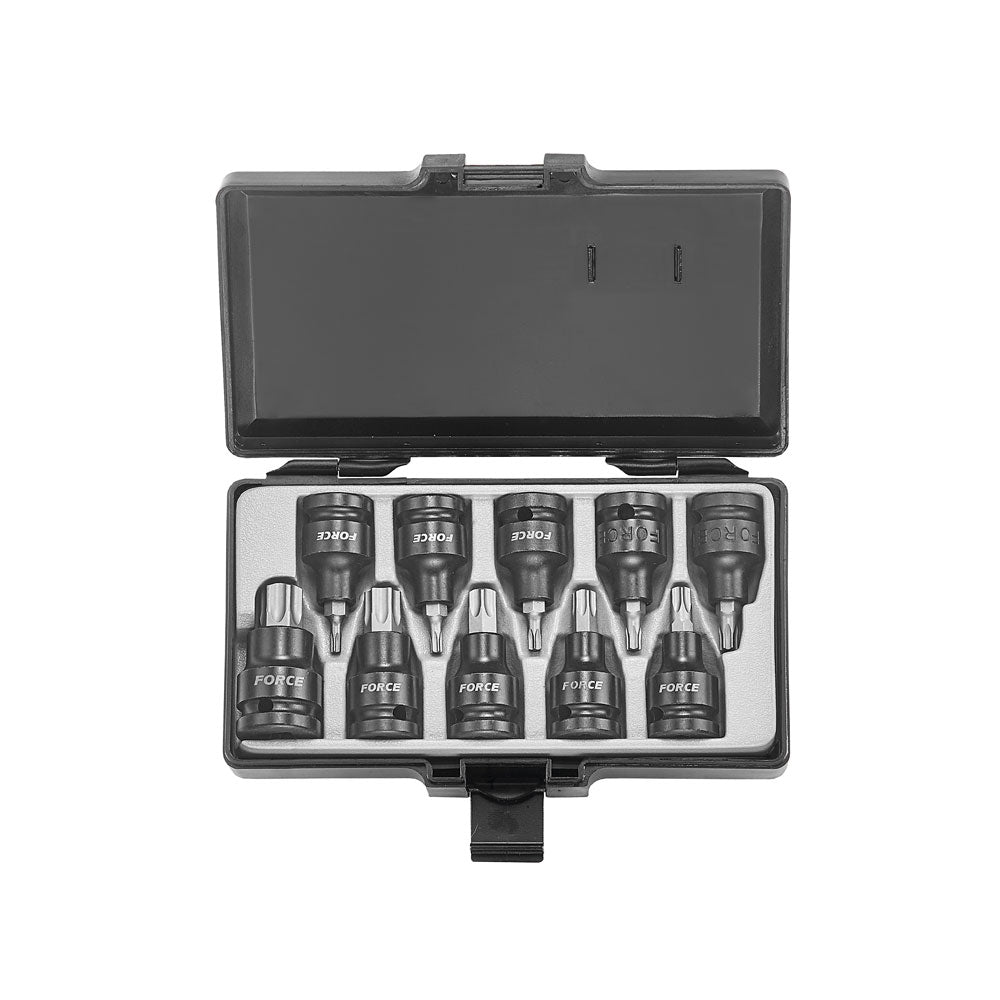 Force 4108 1/2 Kracht bit doppenset Torx 10 delig