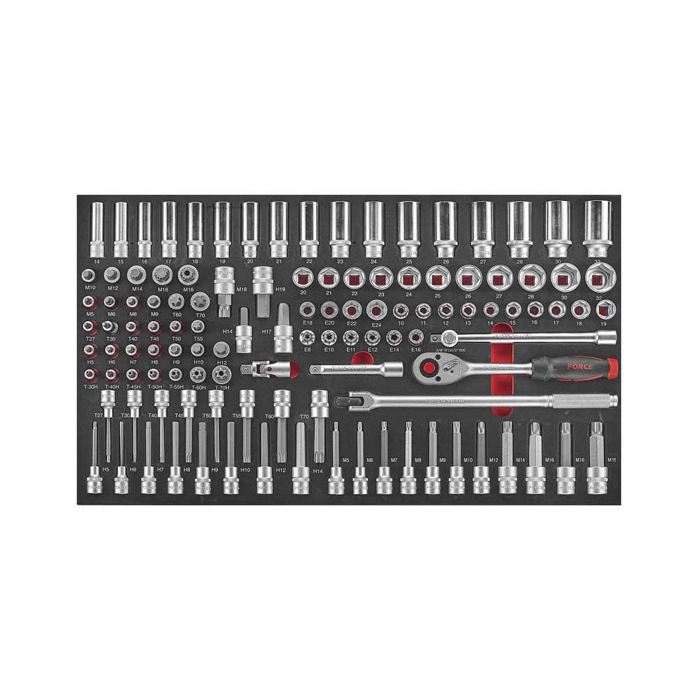 116-delige 1/2'' Steeksleutel- en Doppen Set (10318 EVA)