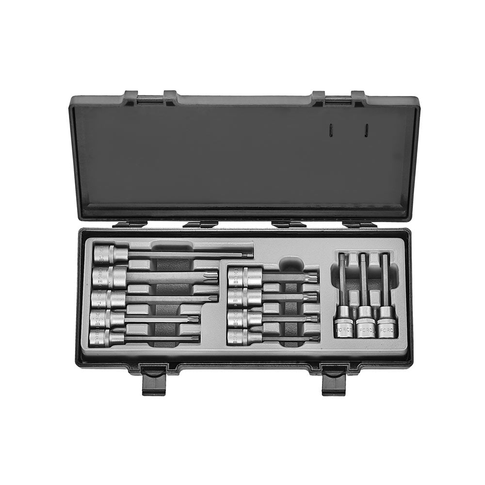 Force 4122 1/2 Bit doppenset Inbus - Torx - Spline 12 delig