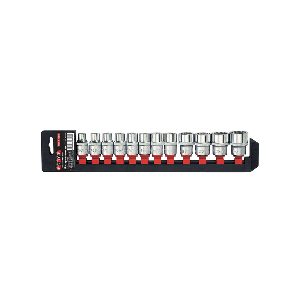 1/2" Spline socket set 12pc