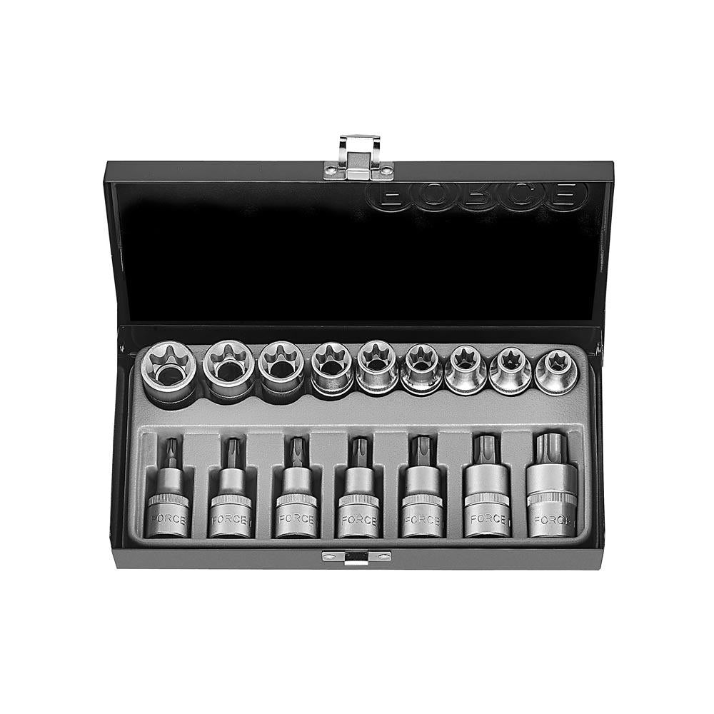 1/2" Doppenset Torx 16 delig