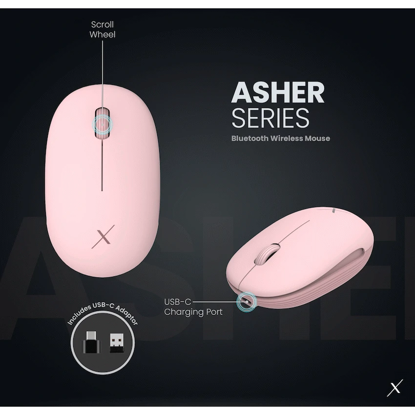 VolkanoX Asher Draadloze muis – Roze