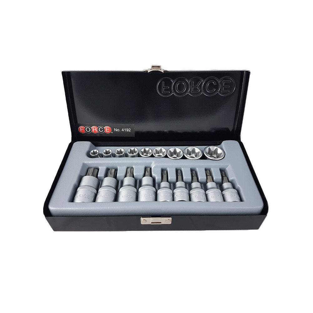 18-delige 3/8" & 1/2" Doppenset Torx
