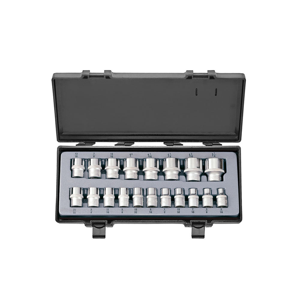 19pc 1/2" Socket set (SAE)