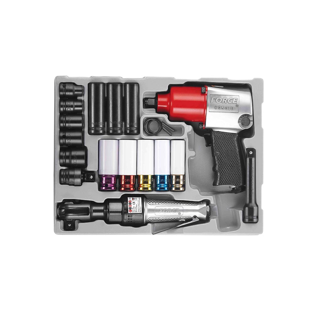 21pc 1/2 Impact wrench & socket set