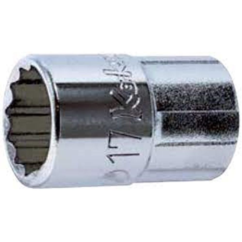 1/2" handdop SW19mm 12-kant L=38mm-0