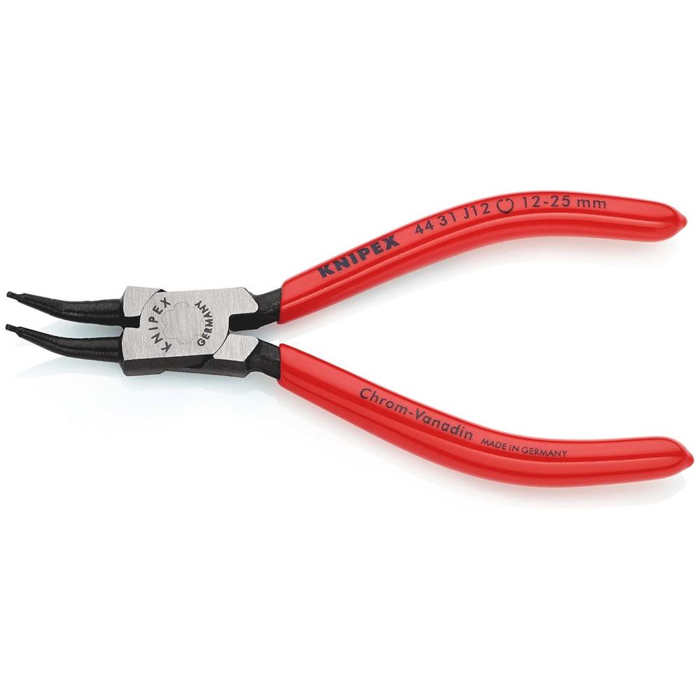 KNIPEX 44 31 J12 Borgveertang voor binnenringen in boringen 45° gebogen met kunststof bekleed zwart-2