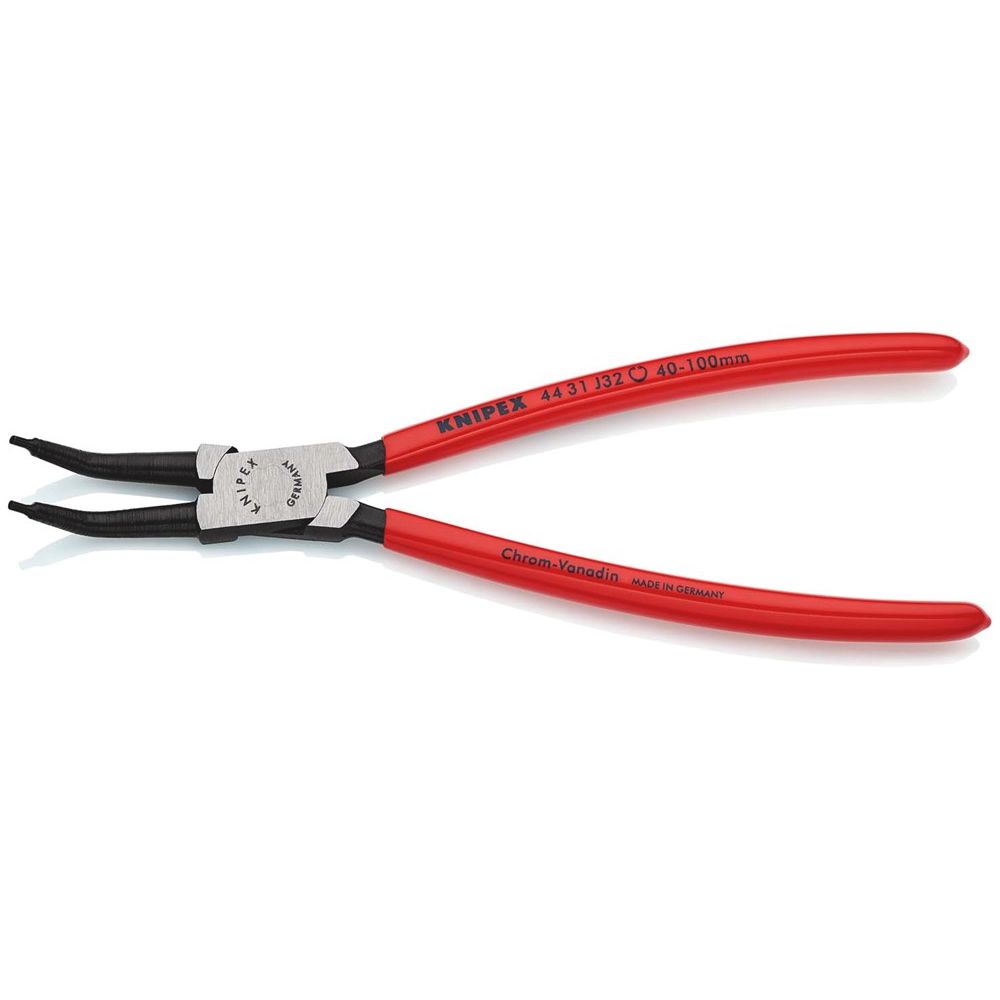KNIPEX 44 31 J32 Borgveertang voor binnenringen in boringen 45° gebogen met kunststof bekleed zwart-2