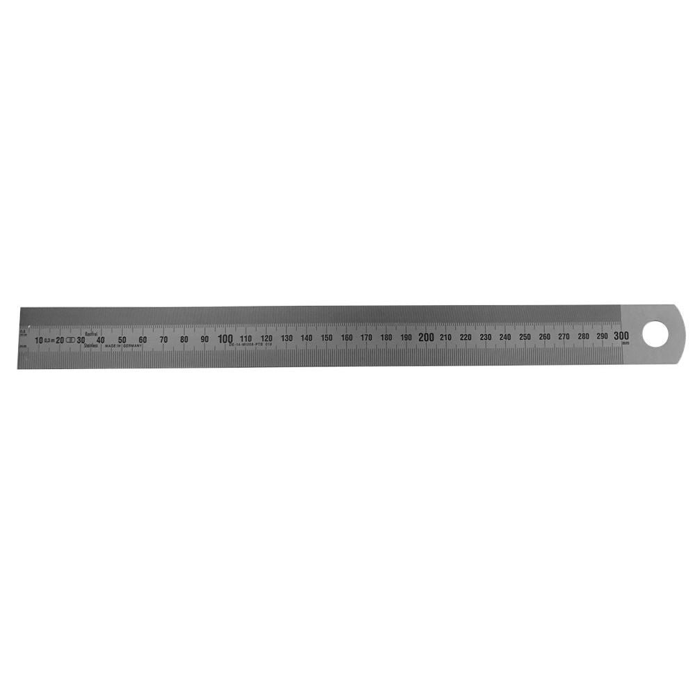 Liniaal 500x30x1,0mm RvS, enkelzijdig-0