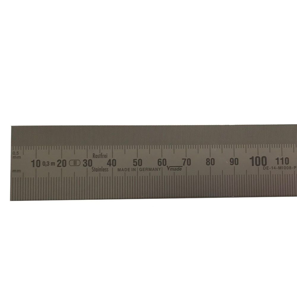 Liniaal 500x30x1,0mm RvS, enkelzijdig-3