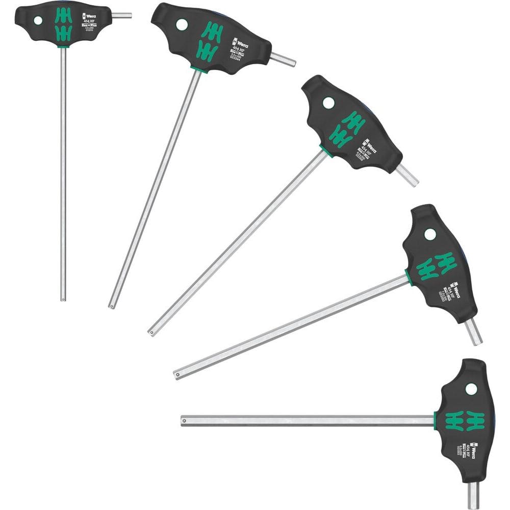 454/5 HF SHK set 1 schroevendraaierset T-greep-schroevendraaier Hex-Plus met vasthoudfunctie-0
