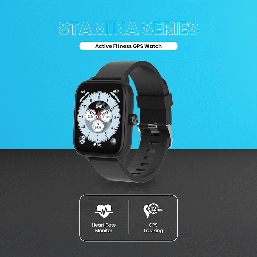 Volkano Stamina Smartwatch – Zwart