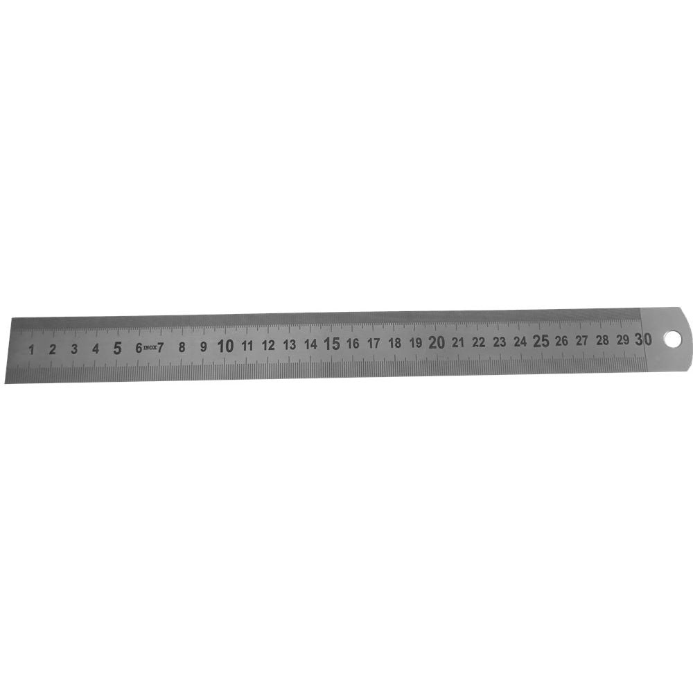 Liniaal 150x19x1,0mm RvS, dubbelzijdig-1