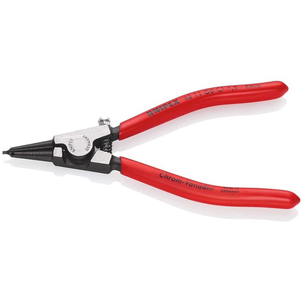 KNIPEX 46 11 G0 Borgveertang voor borgringen op assen met kunststof bekleed zwart geatramenteerd 140-1