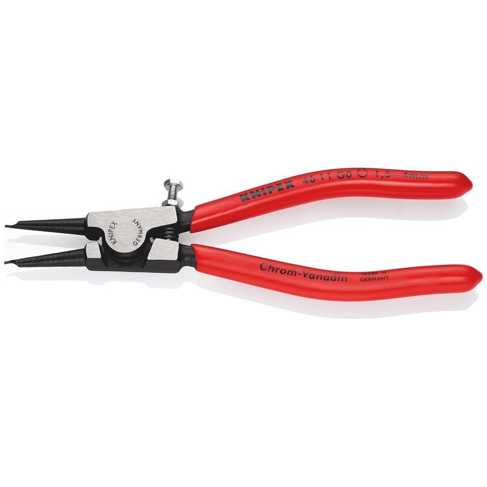 KNIPEX 46 11 G0 Borgveertang voor borgringen op assen met kunststof bekleed zwart geatramenteerd 140-2