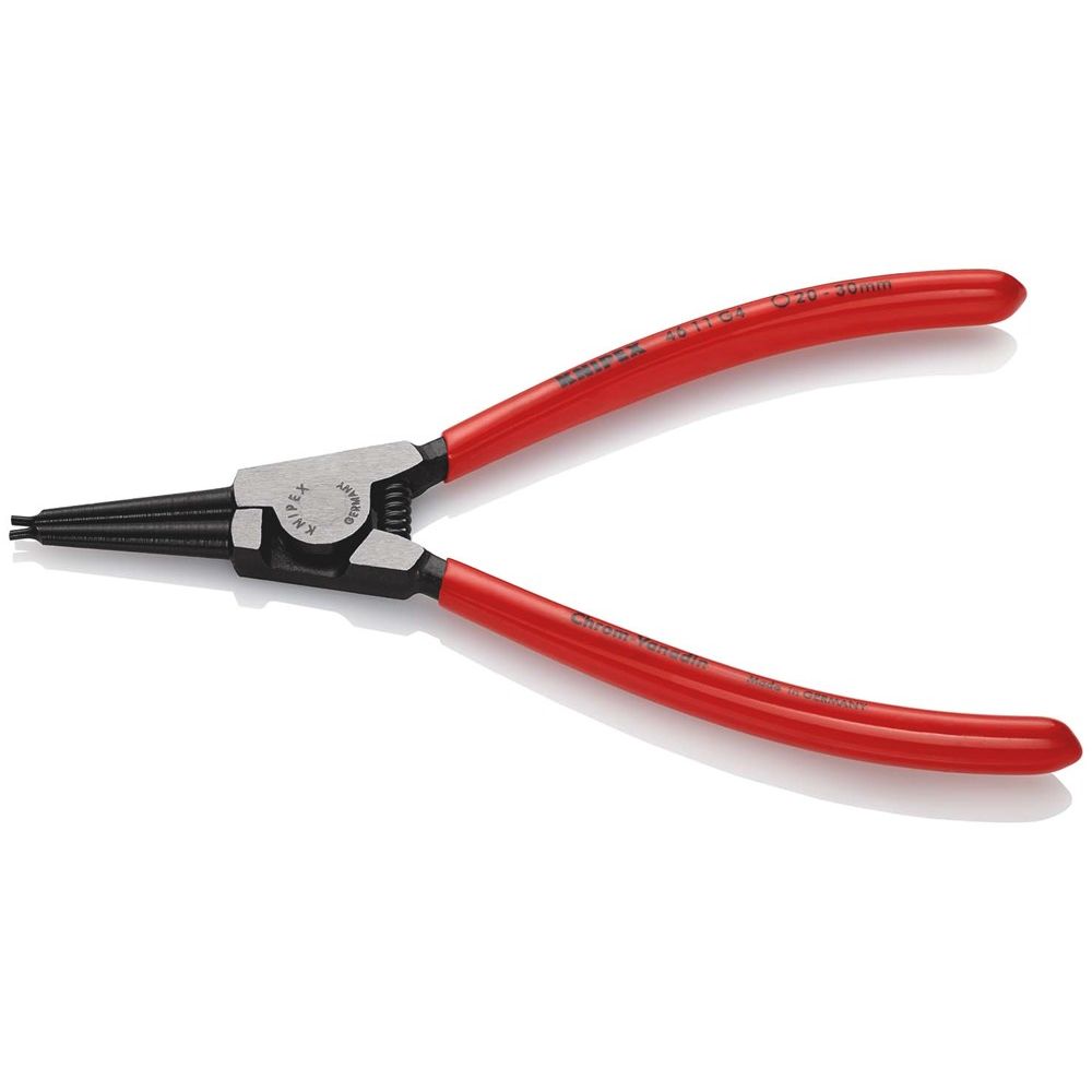 KNIPEX 46 11 G4 Borgveertang voor borgringen op assen met kunststof bekleed zwart geatramenteerd 180-0