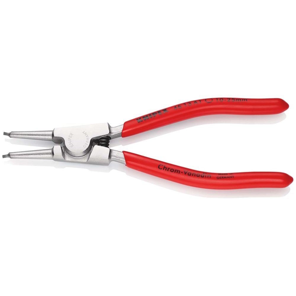 KNIPEX 46 13 A1 Borgveertang voor buitenringen op assen met kunststof bekleed verchroomd 140 mm-2