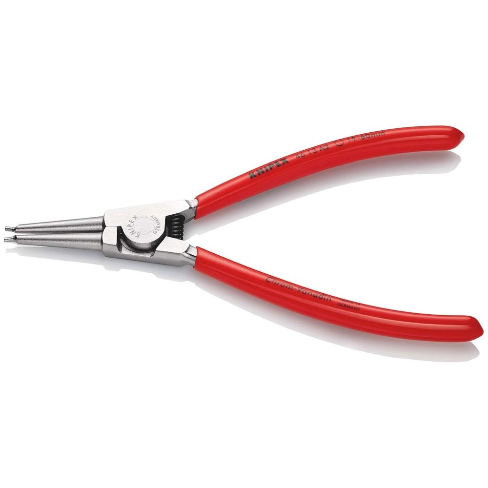KNIPEX 46 13 A2 Borgveertang voor buitenringen op assen met kunststof bekleed verchroomd 180 mm-0