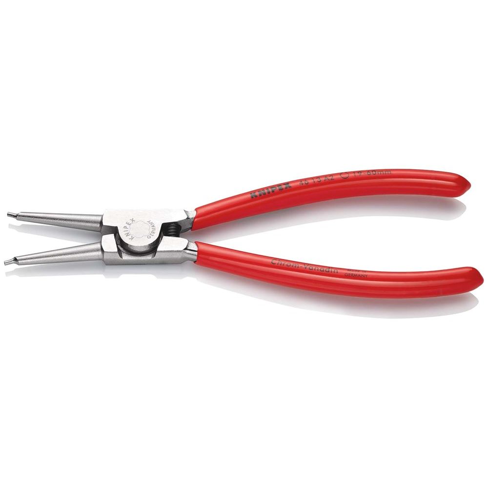 KNIPEX 46 13 A2 Borgveertang voor buitenringen op assen met kunststof bekleed verchroomd 180 mm-2