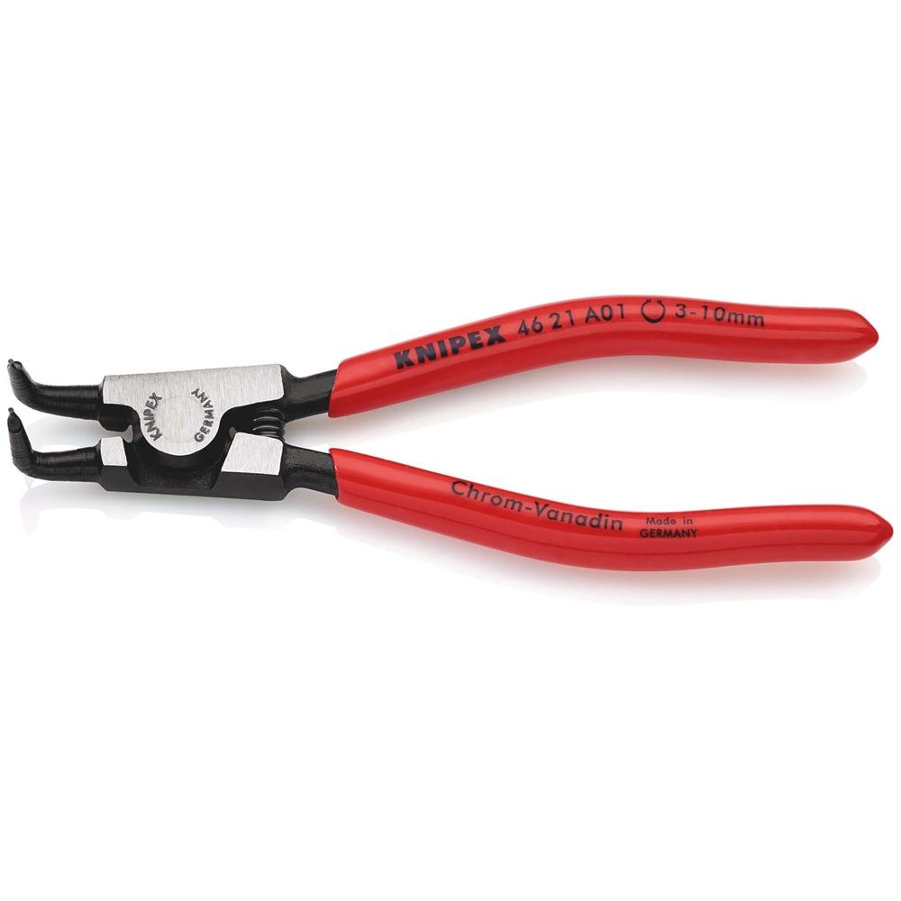 KNIPEX 46 21 A01 Borgveertang voor buitenringen op assen met kunststof bekleed zwart geatramenteerd-2