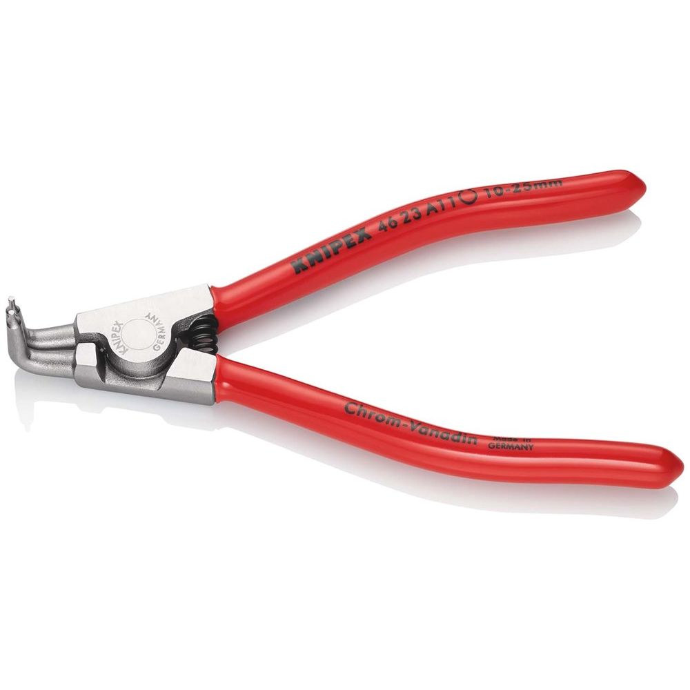 KNIPEX 46 23 A11 Borgveertang voor buitenringen op assen met kunststof bekleed verchroomd 125 mm-0