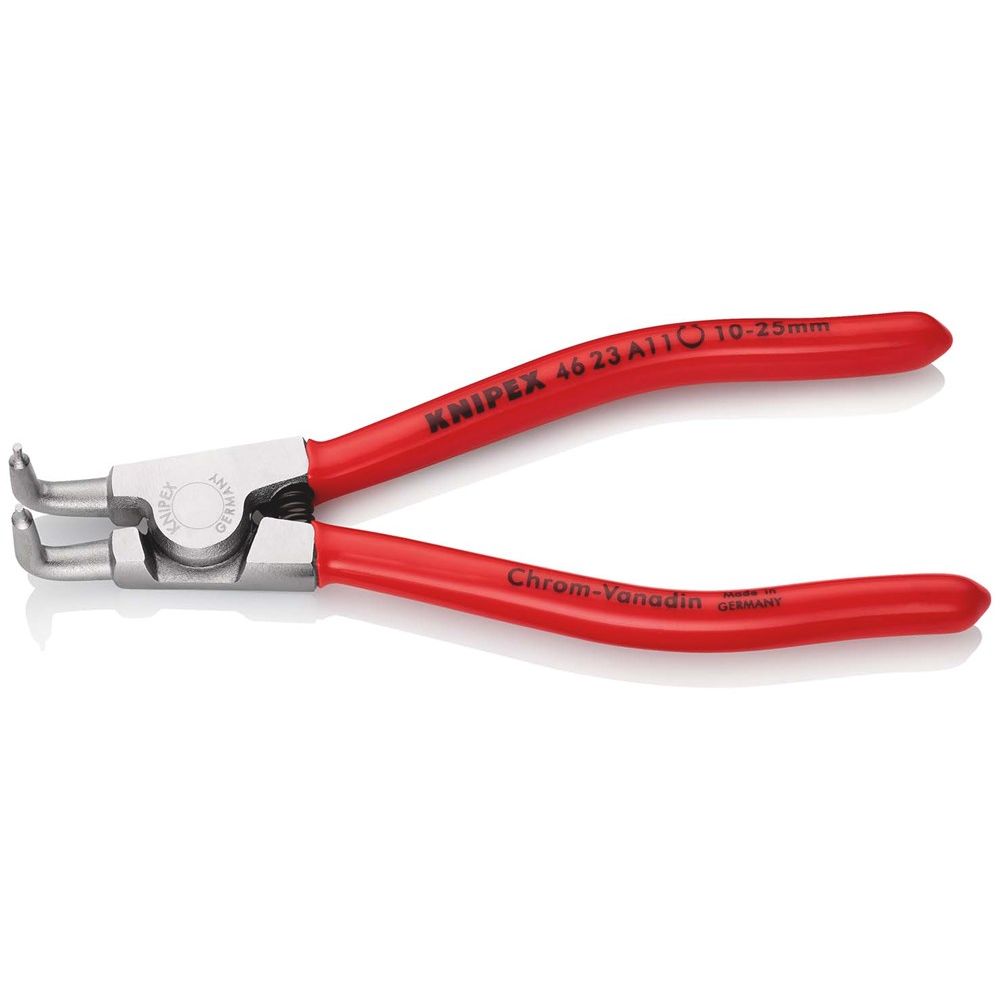 KNIPEX 46 23 A11 Borgveertang voor buitenringen op assen met kunststof bekleed verchroomd 125 mm-2