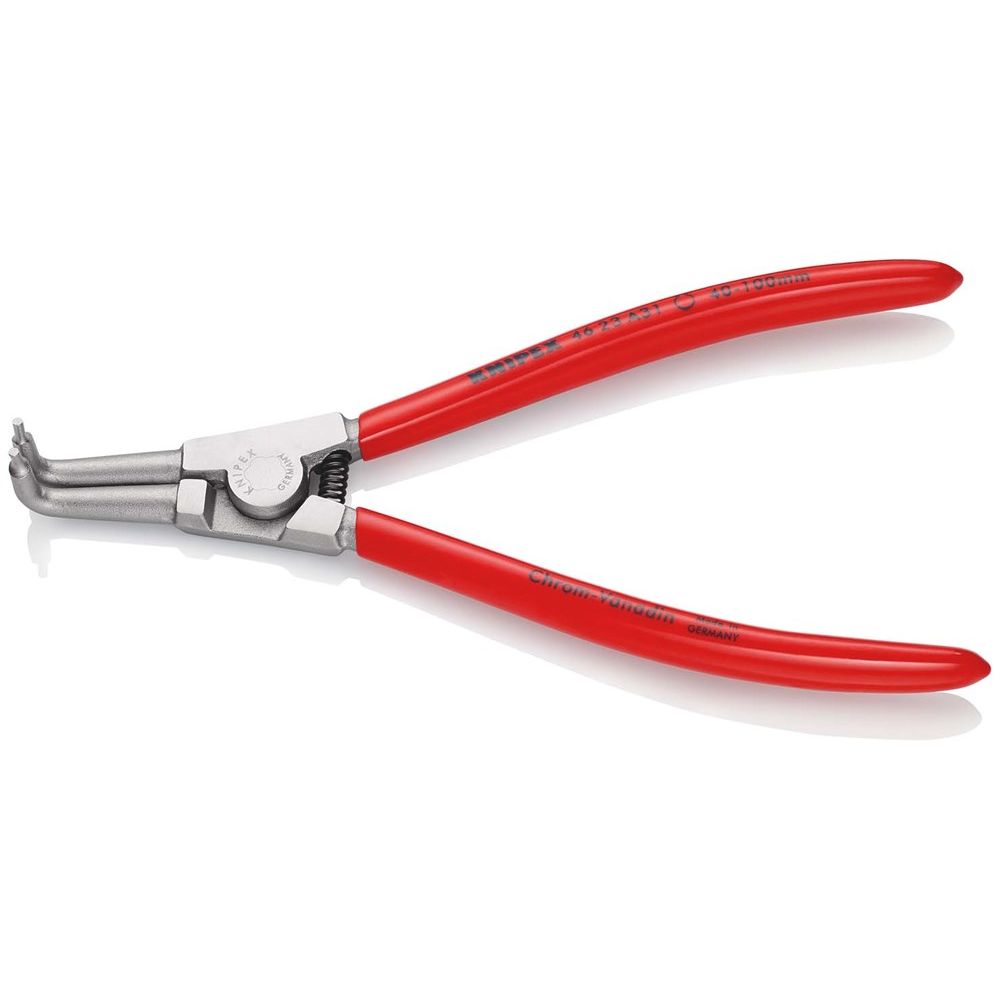 KNIPEX 46 23 A31 Borgveertang voor buitenringen op assen met kunststof bekleed verchroomd 200 mm-0