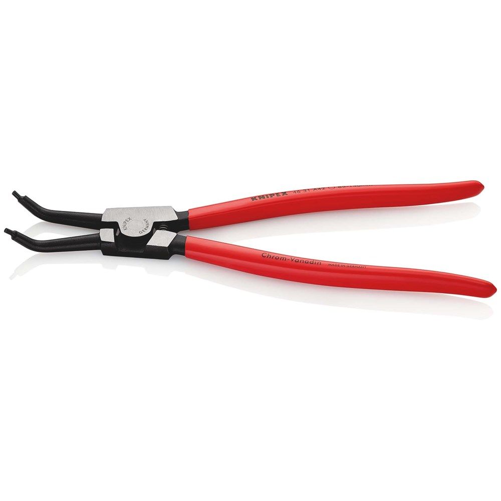 KNIPEX 46 31 A42 Borgveertang voor buitenringen op assen 45° gebogen met kunststof bekleed zwart gea-2