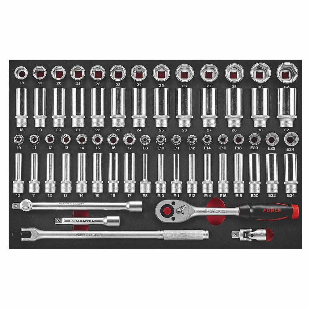 68-delige 1/2'' Dopsleutel combinatieset (EVA)