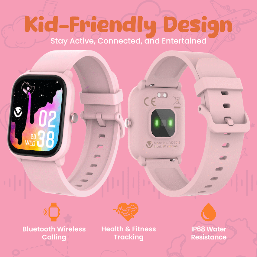 Volkano Vivo Kinder-smartwatch – Roze