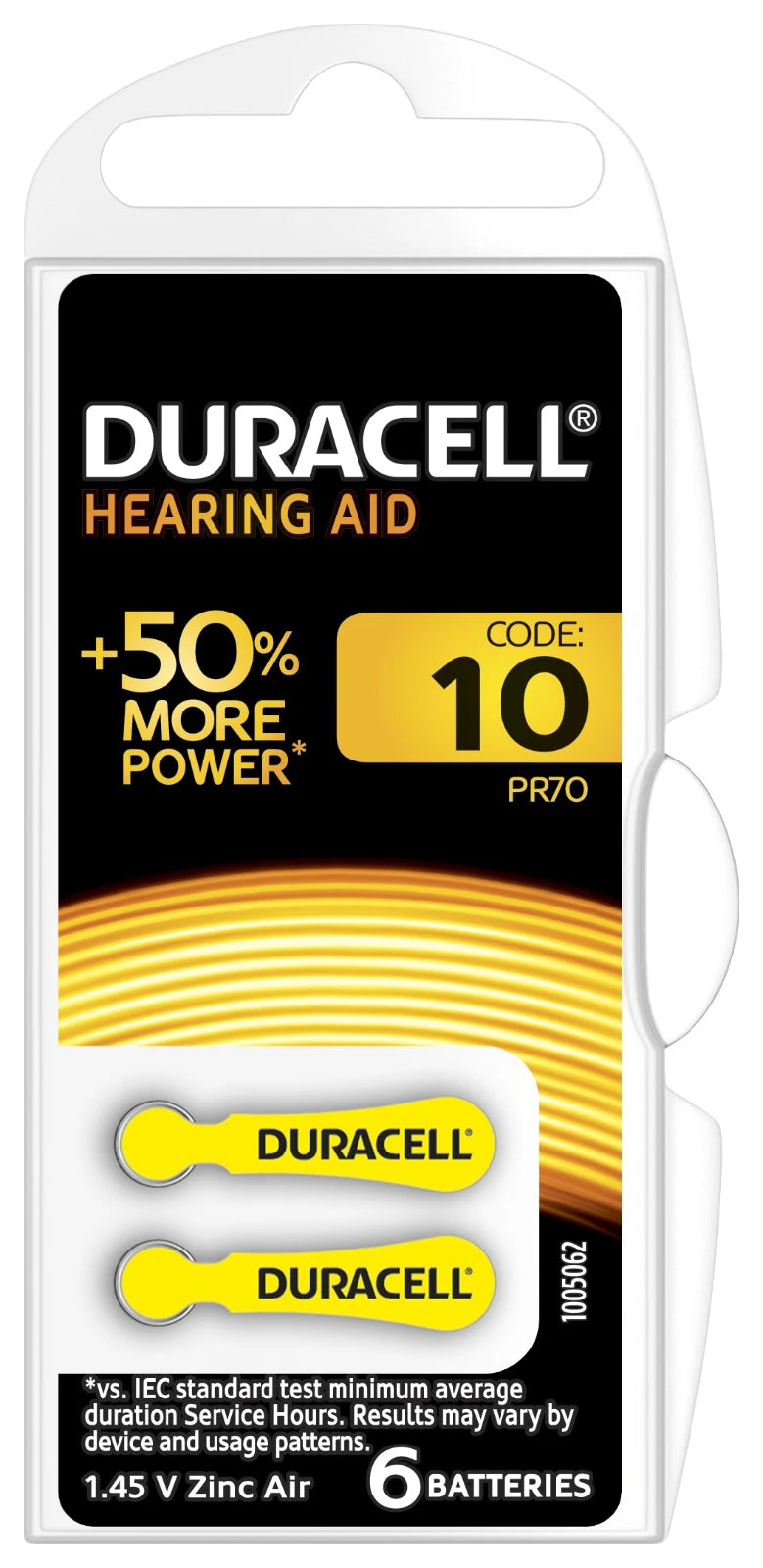 Duracell Gehoorapparaat Batterijen DA 10 6st.