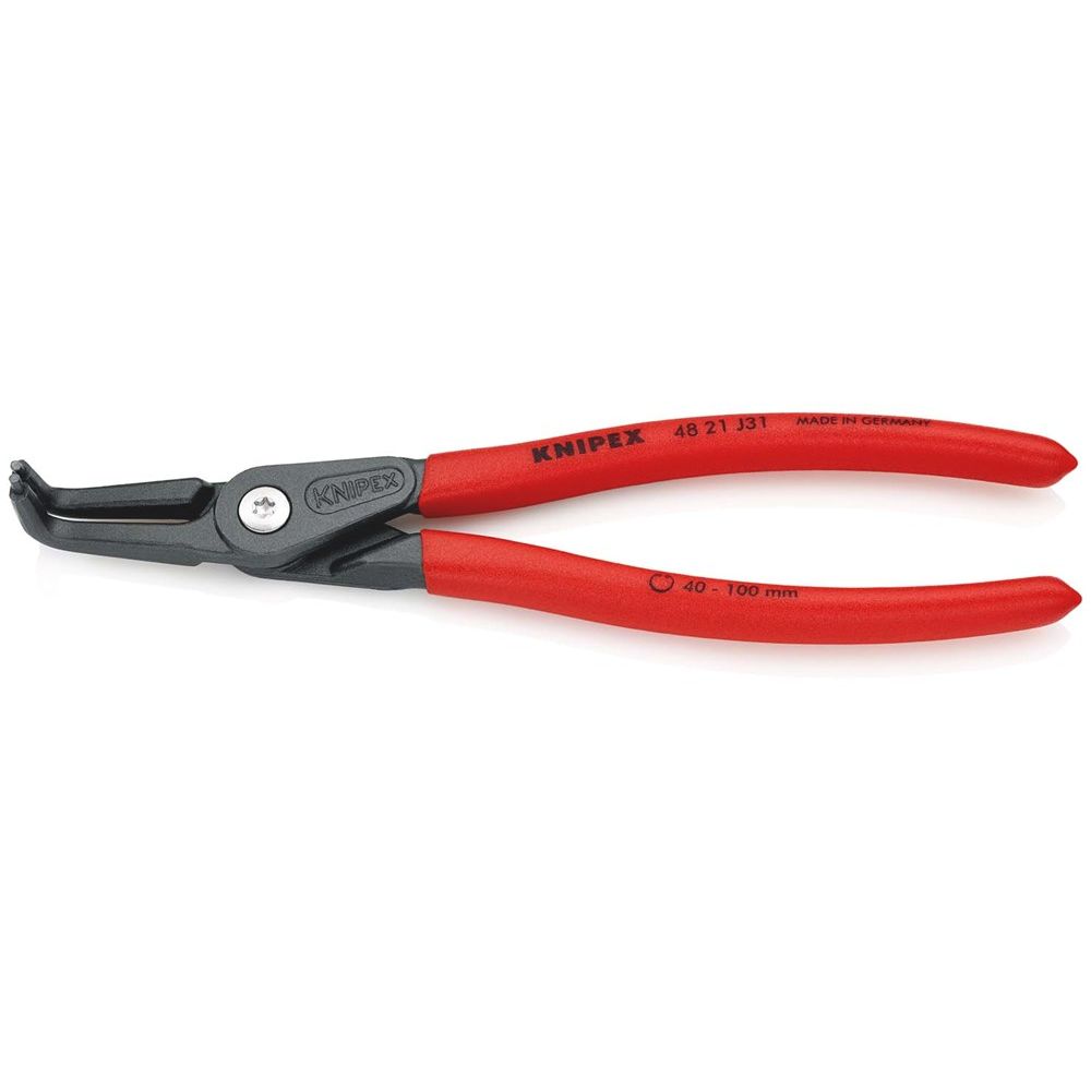 KNIPEX 48 21 J31 Precisie-borgveertang voor binnenringen in boringen met anti-slip kunststof bekleed-0