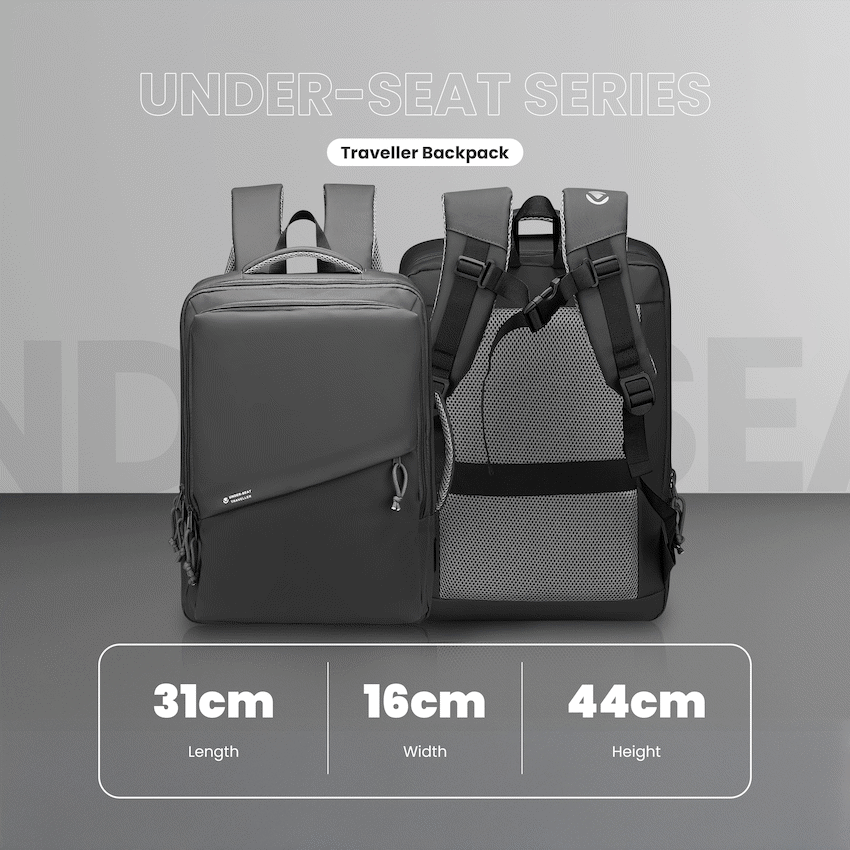 Volkano Traveller Underseat-rugzak – Antraciet