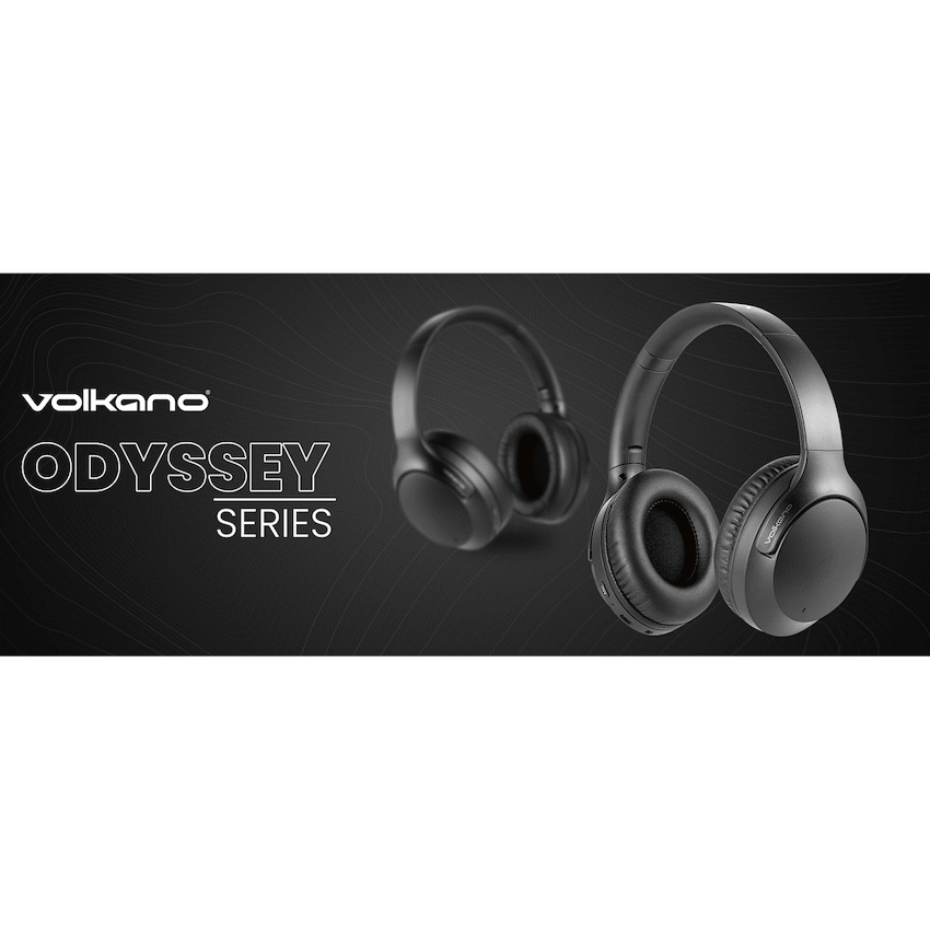 Volkano Odyssey Draadloze koptelefoon – ANC – Zwart