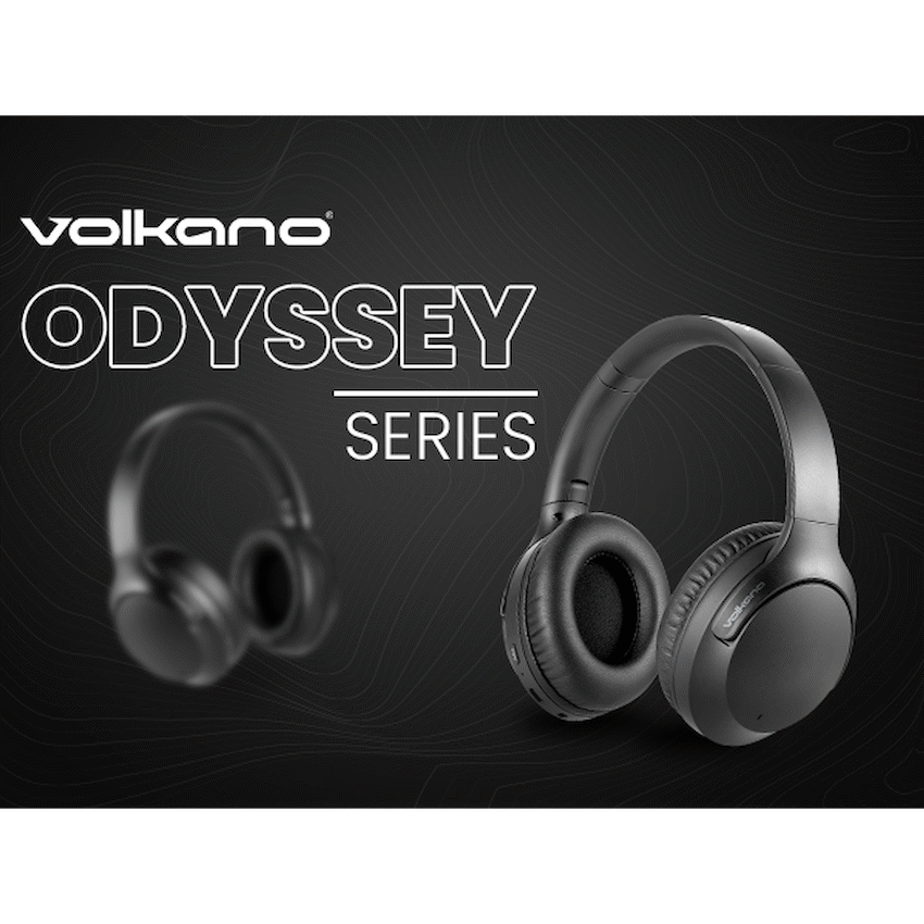 Volkano Odyssey Draadloze koptelefoon – ANC – Zwart
