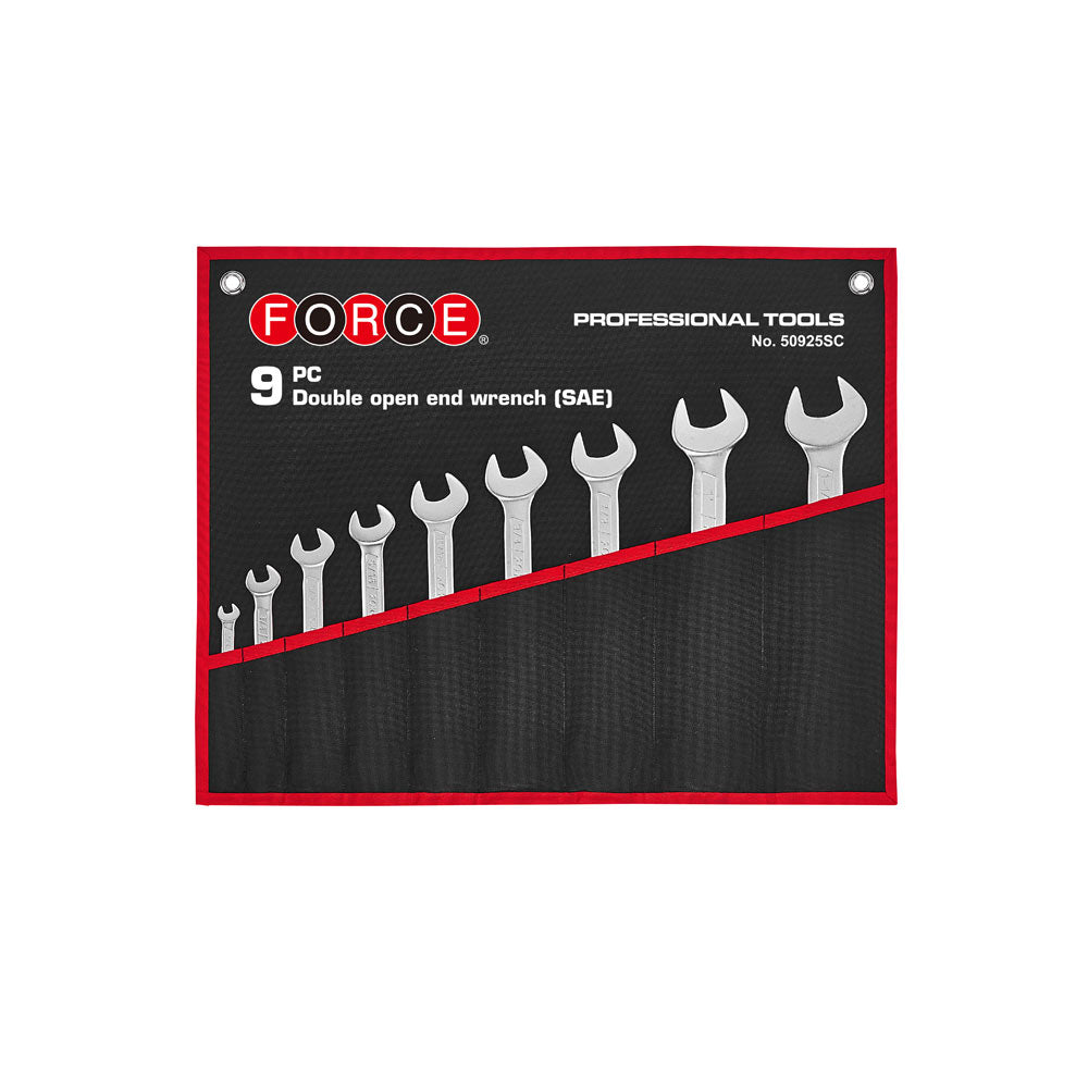 9pc Open end wrench set (SAE)