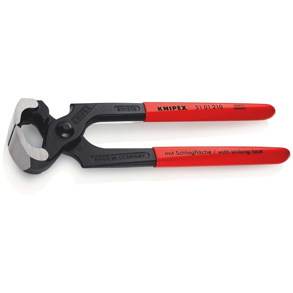 KNIPEX 51 01 210 Hamerkoptang met kunststof bekleed zwart geatramenteerd 210 mm-0