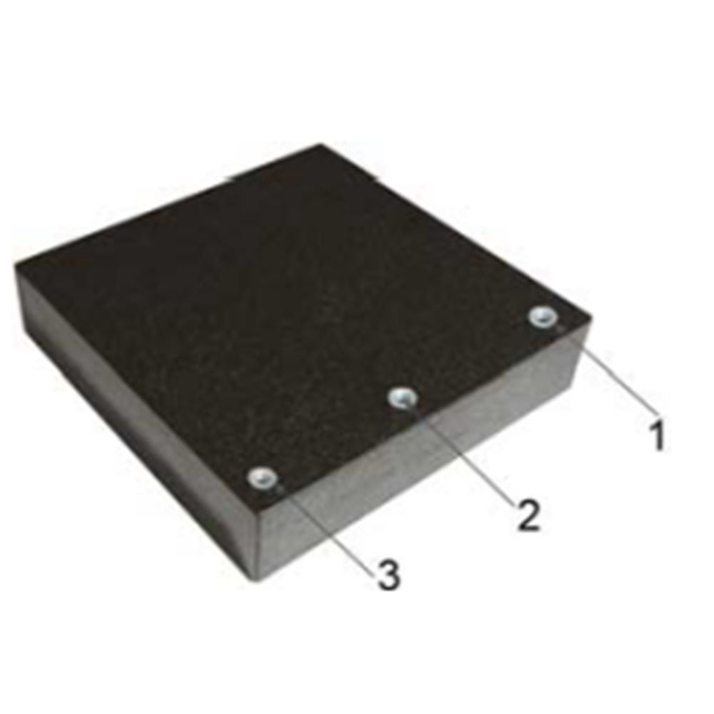 Meettafel Graniet 150x150x40mm 1x8mm draadhouder-0