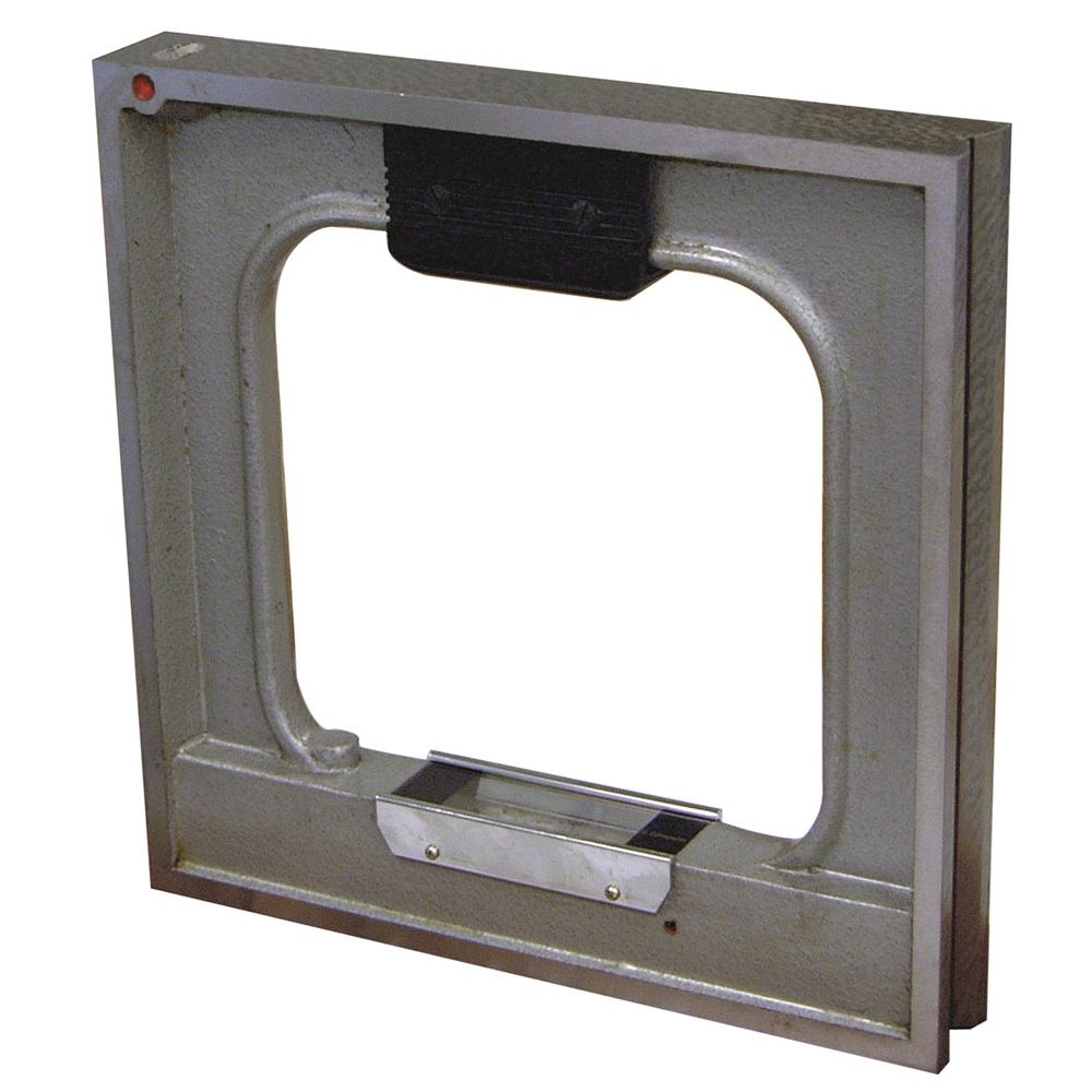 Vierkant waterpas 100x100mm aflezign 0,30mm, grijs gelakt-0