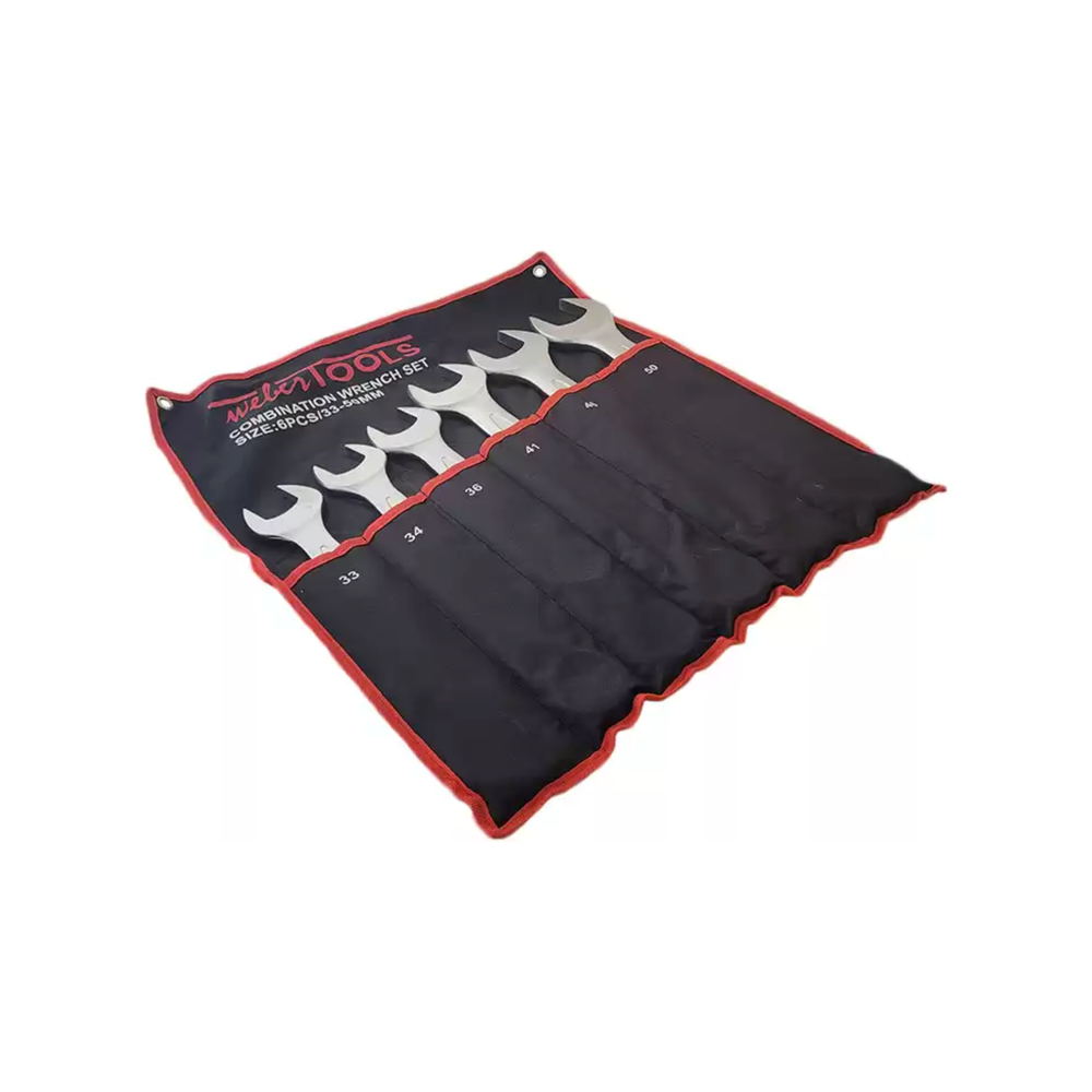 6 Delig steekringsleutel set 33, 34, 36, 41, 46 & 50mm