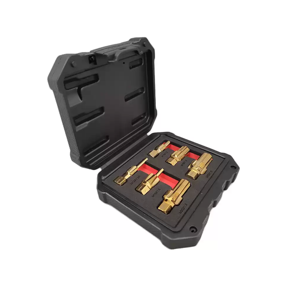 6-delige sensorkraanset M12,14,16,18,20 en 22 X 1,5 Titanium geplateerd