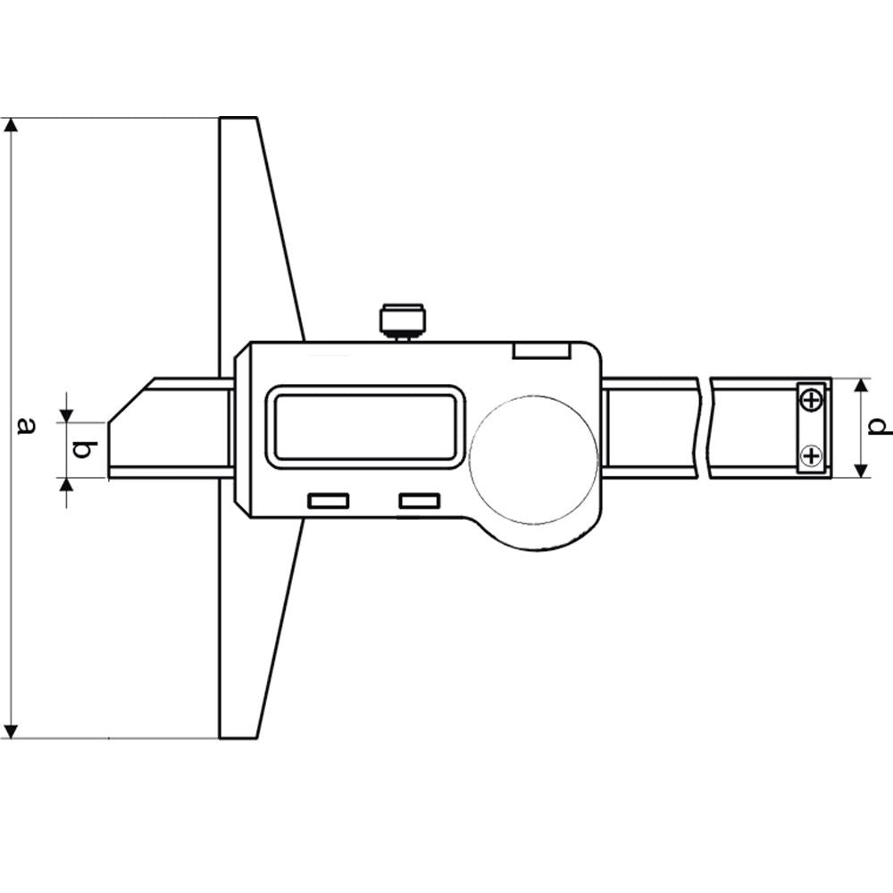 Digitale diepteschuifmaat 200x100mm IP67, water en stofdicht-2