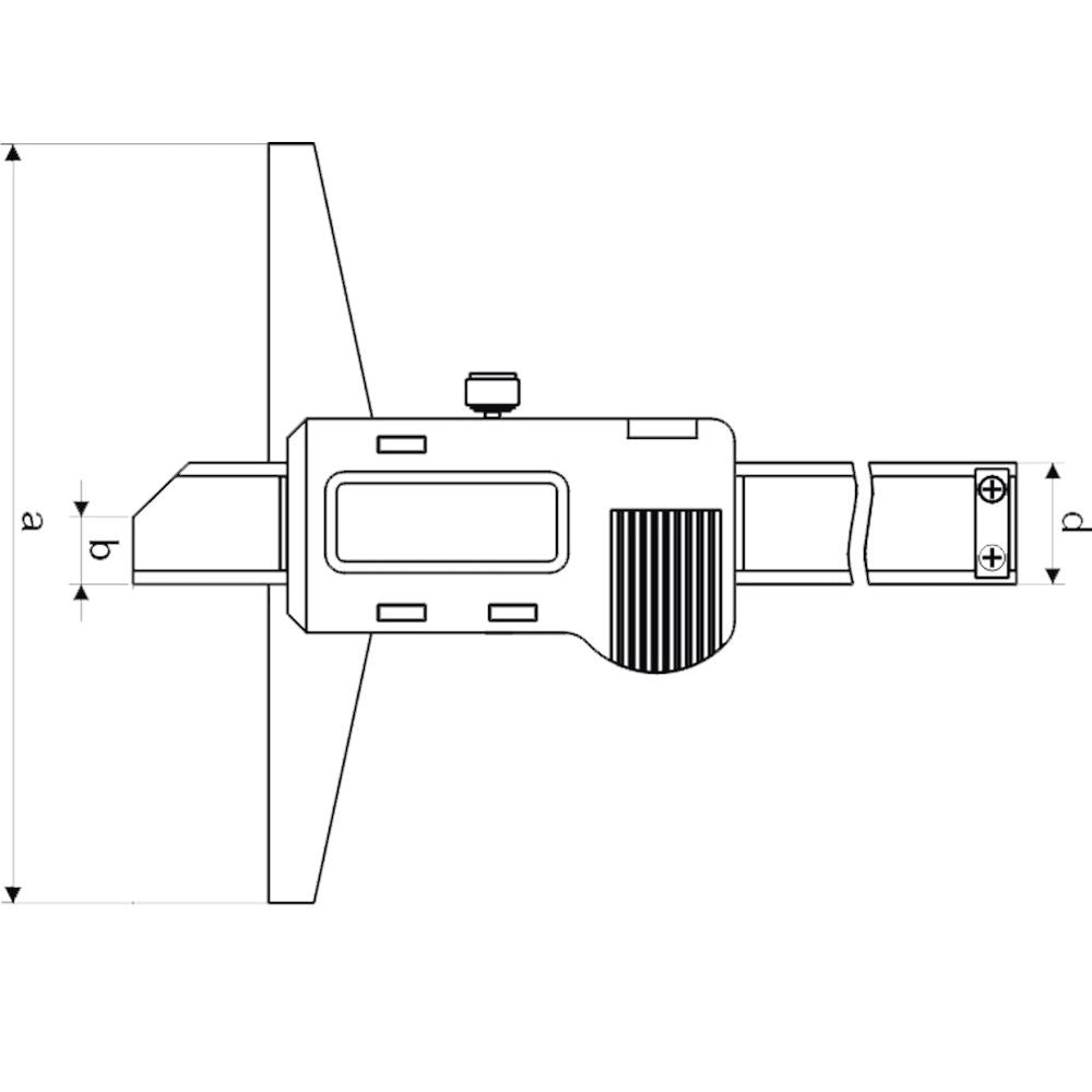 Digitale diepteschuifmaat 150x100mm IP67, water en stofdicht-2