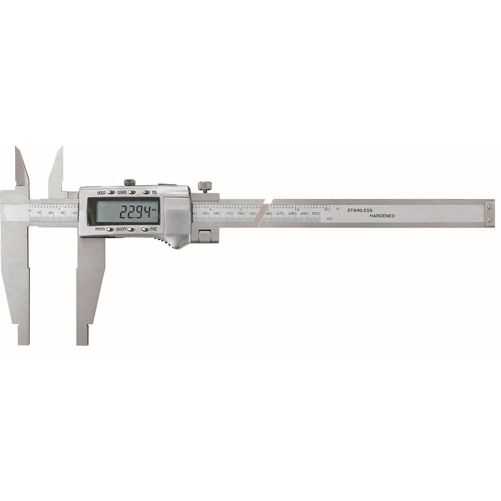 Digitale werkplaats schuifmaat 300x100mm RVS, met kruispunten-0