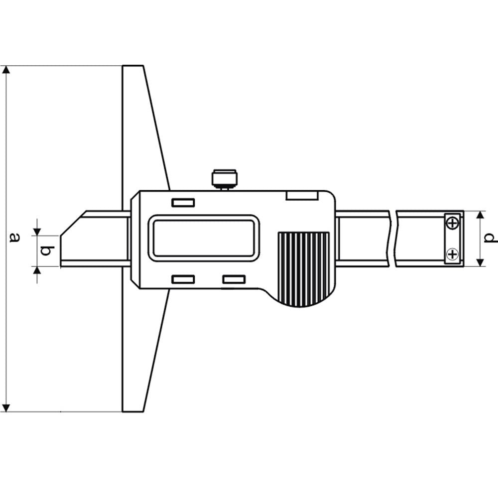 Digitale diepteschuifmaat 150x100mm metalen behuizing-2