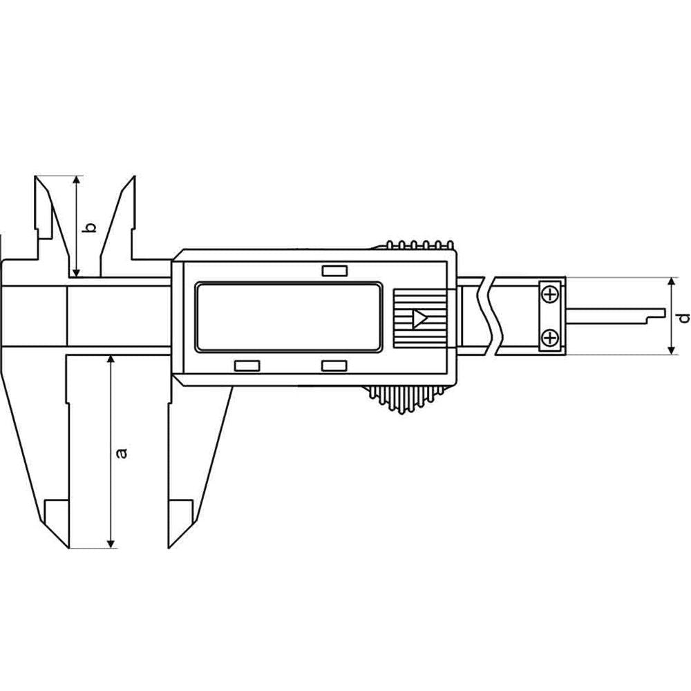 Digitale schuifmaat 200x50mm met koppel aanpassing-2