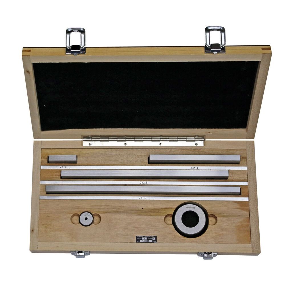 Prufsatz f.Messschieber DIN EN 5tlg 41,3+131,4+243,5+281,2+ring 20mm-0