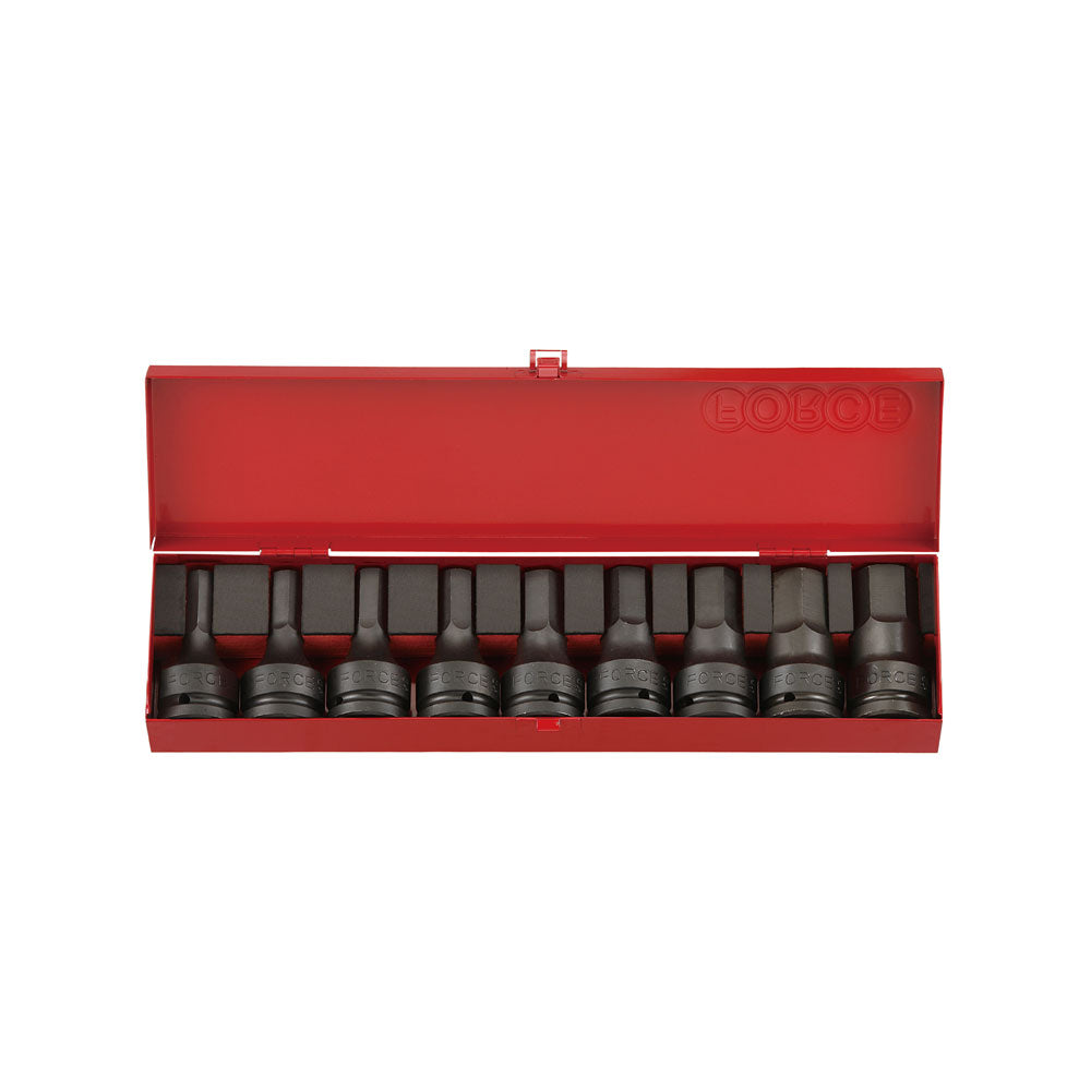 9pc 3/4"DR. Hex impact socket bit (SAE)
