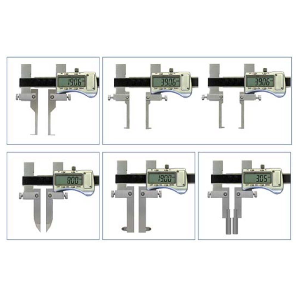 Digitale schuifmaat 7delige set 0-300mm, metalen behuizing-2