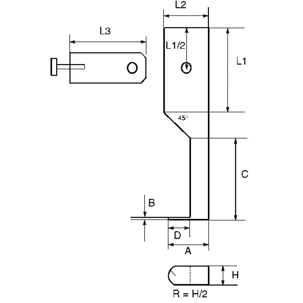 Meetinzetten voor art.nr 6101 binnen 7x, buiten 9x, vlak-2